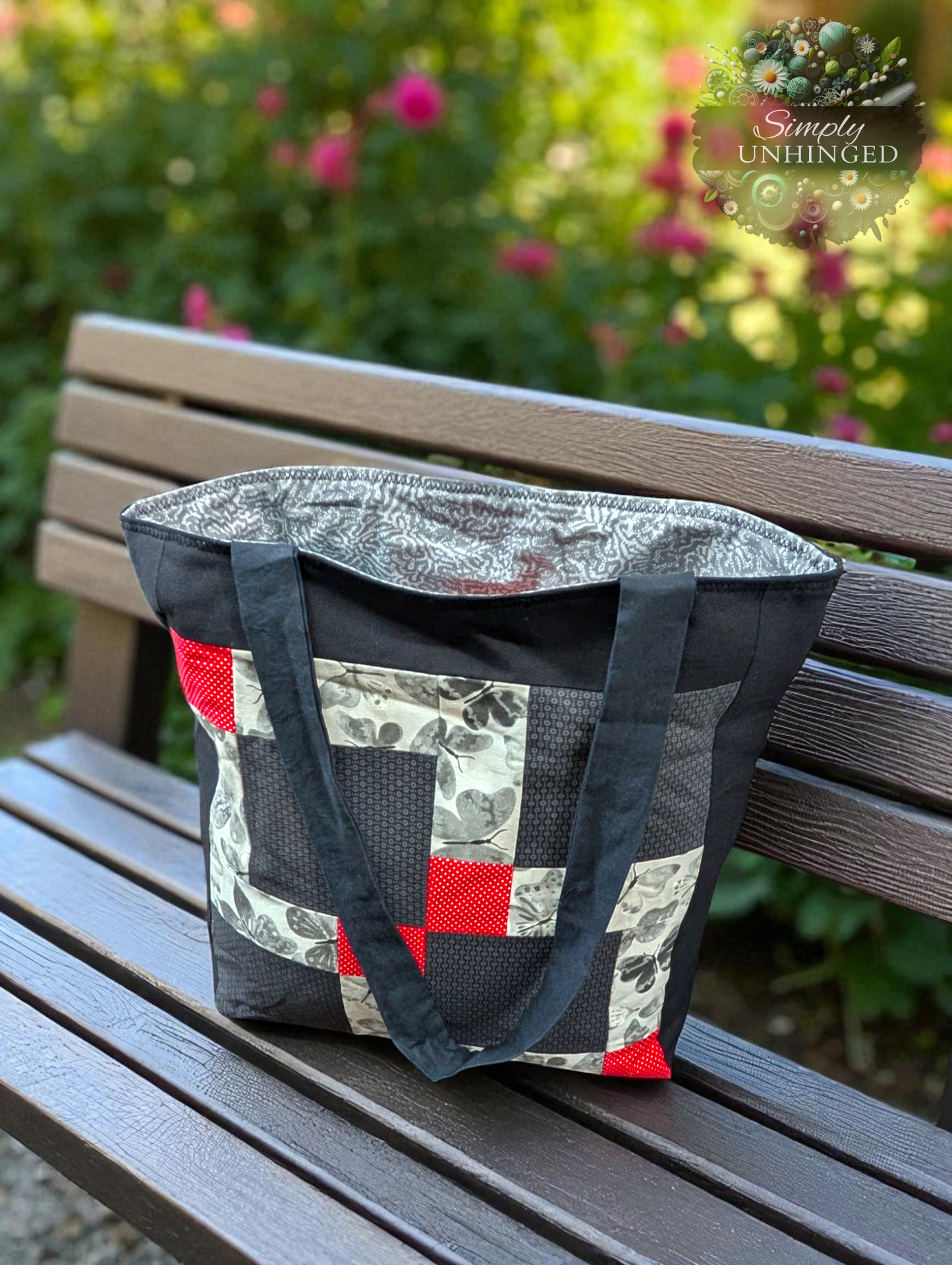 Back in Black . . . with a touch of Red Tote