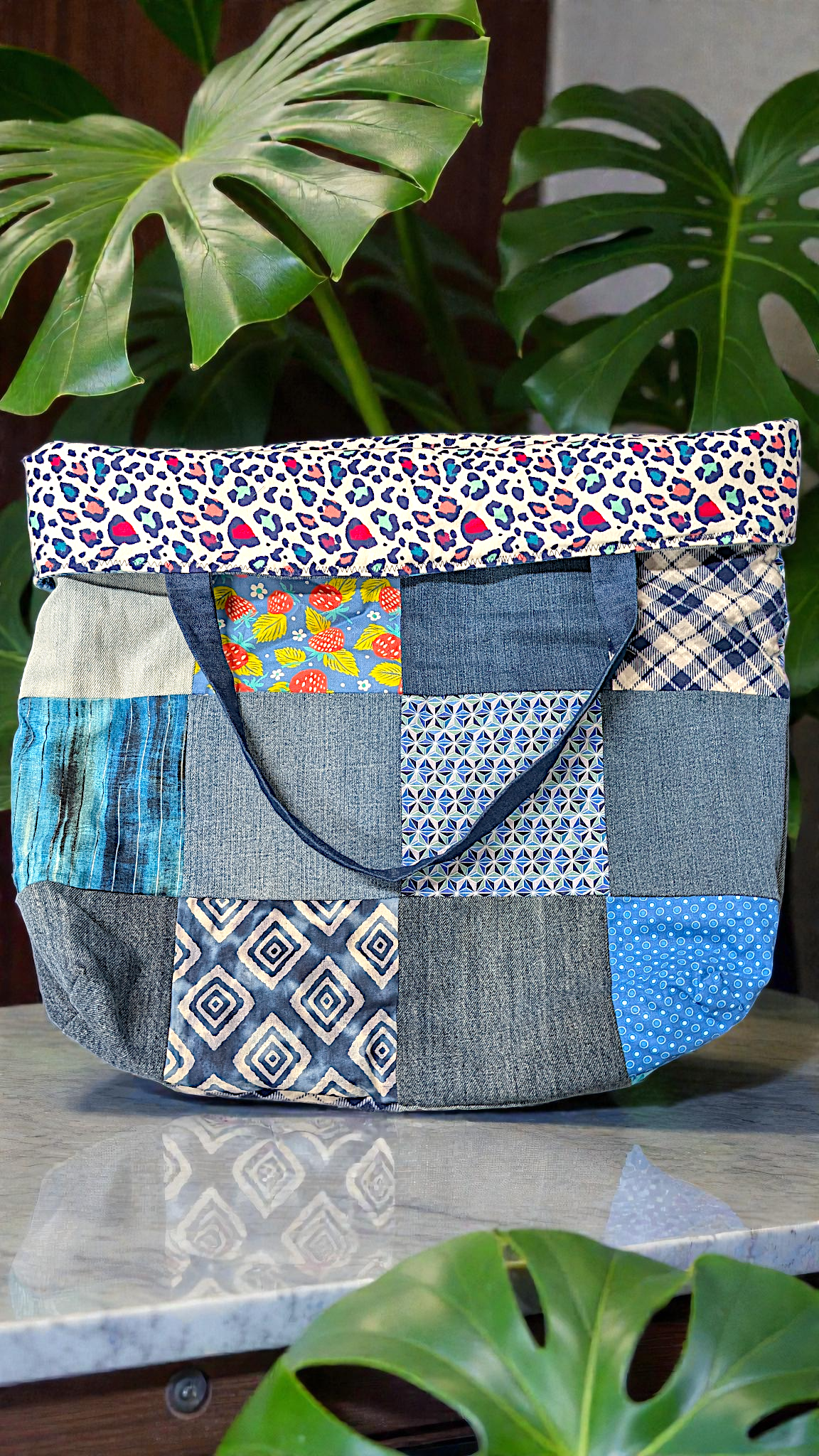 Denim & Blues XL Tote Bag