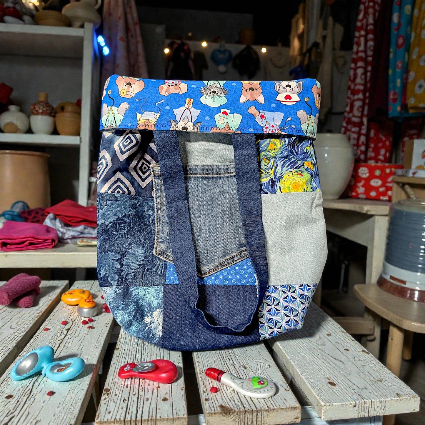 Denim & Dogs Mini Tote