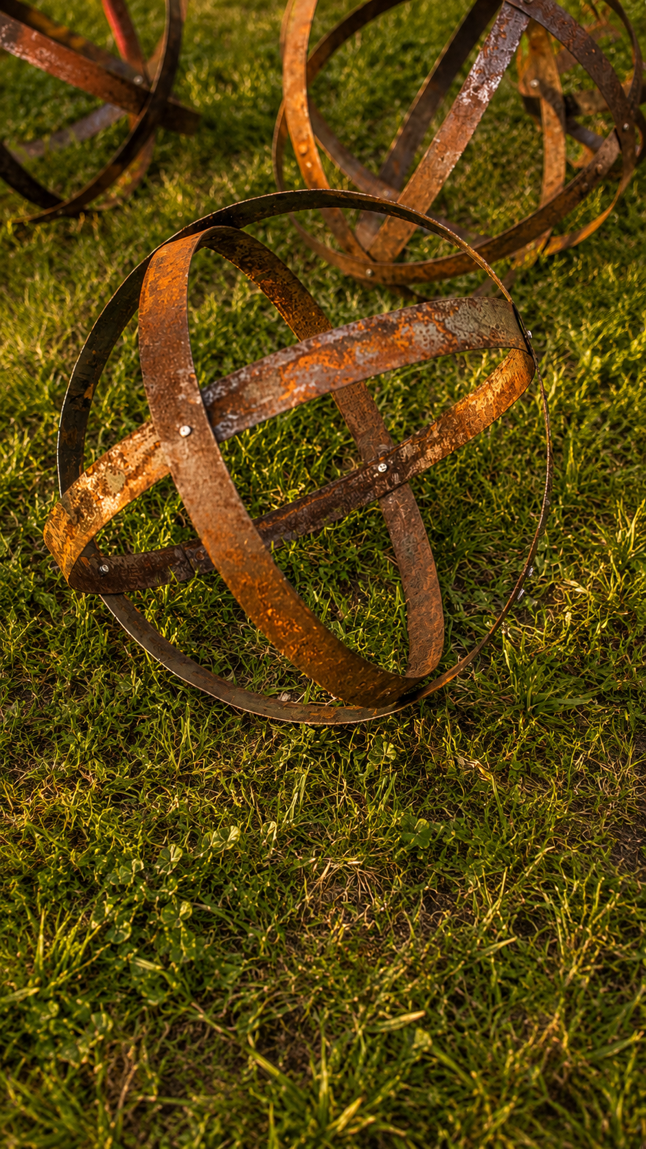 Whiskey Barrel Garden Spheres