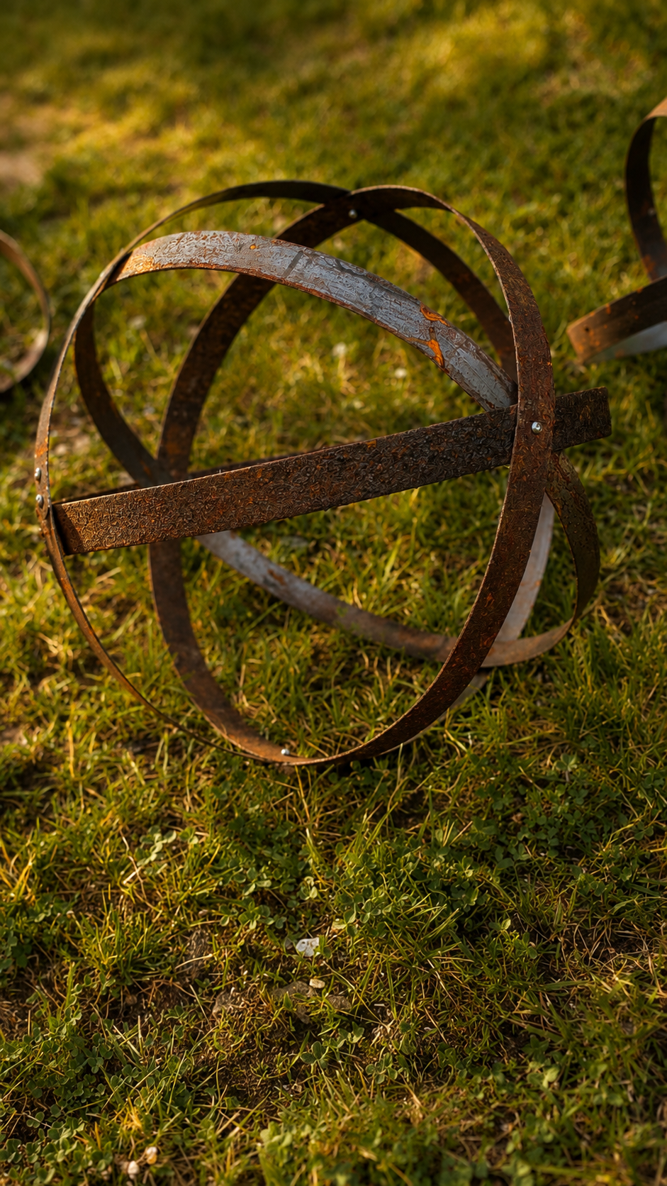Whiskey Barrel Garden Spheres