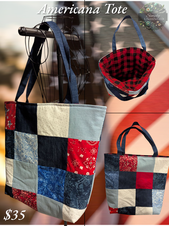Americana Quilted Tote