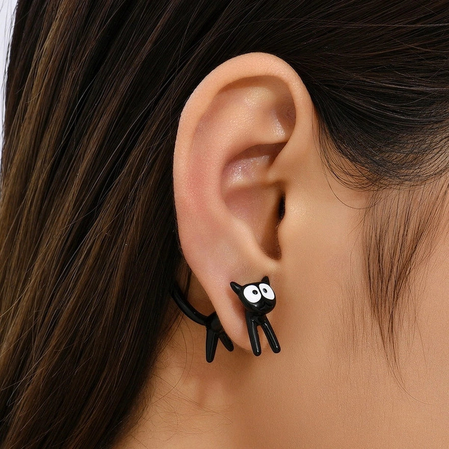 Black Cat Magic Earring Jackets