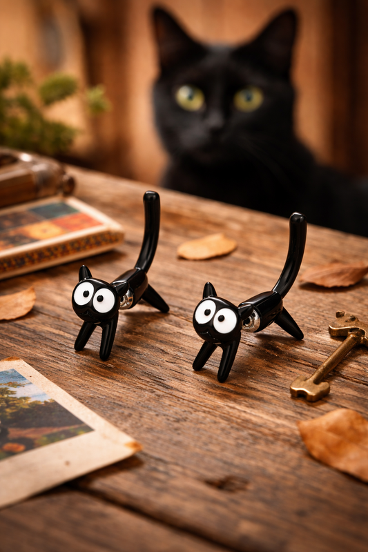 Black Cat Magic Earring Jackets