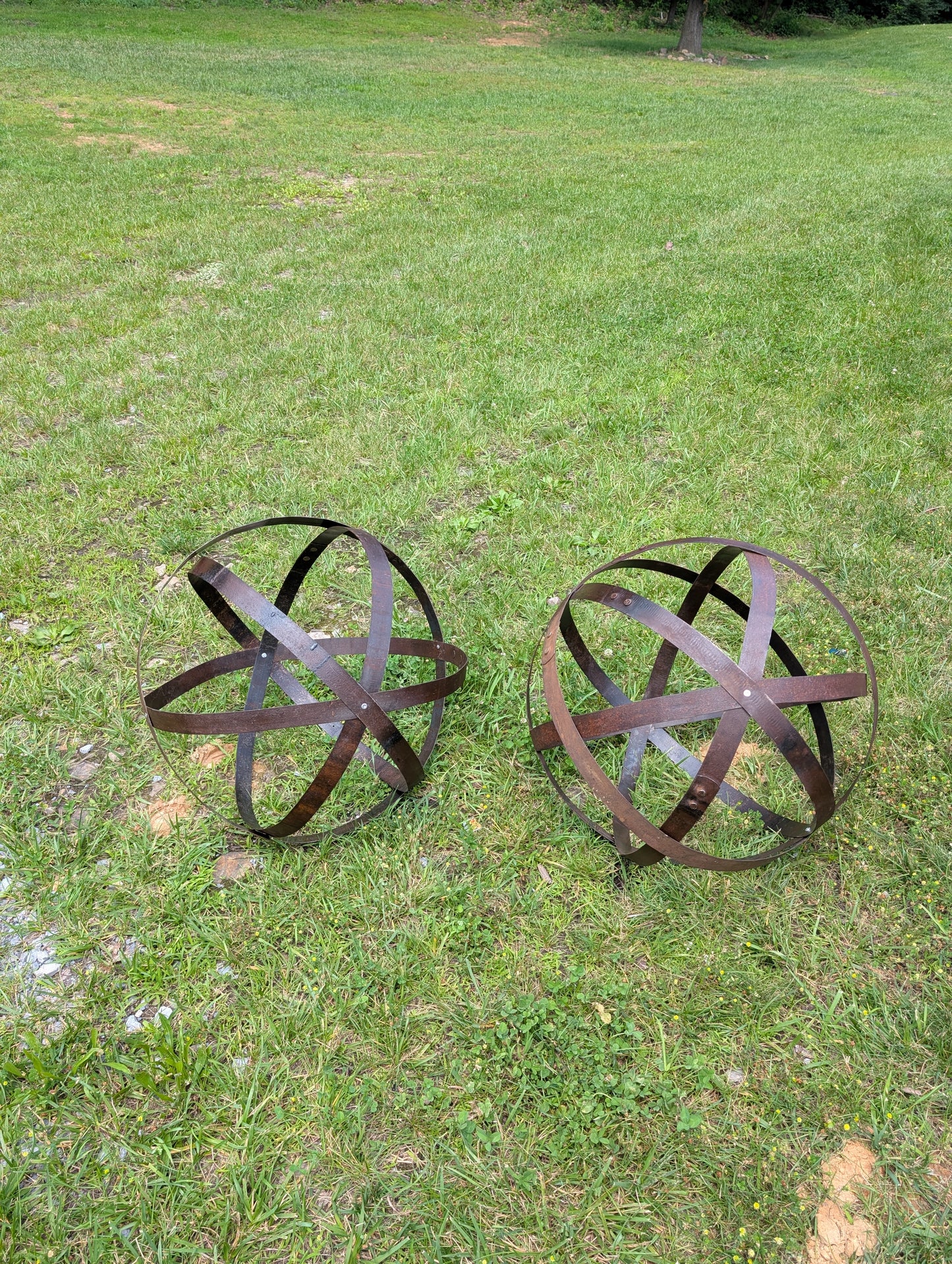 Whiskey Barrel Garden Spheres