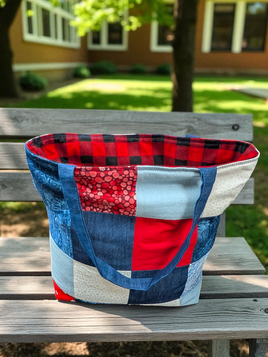 Americana Quilted Tote