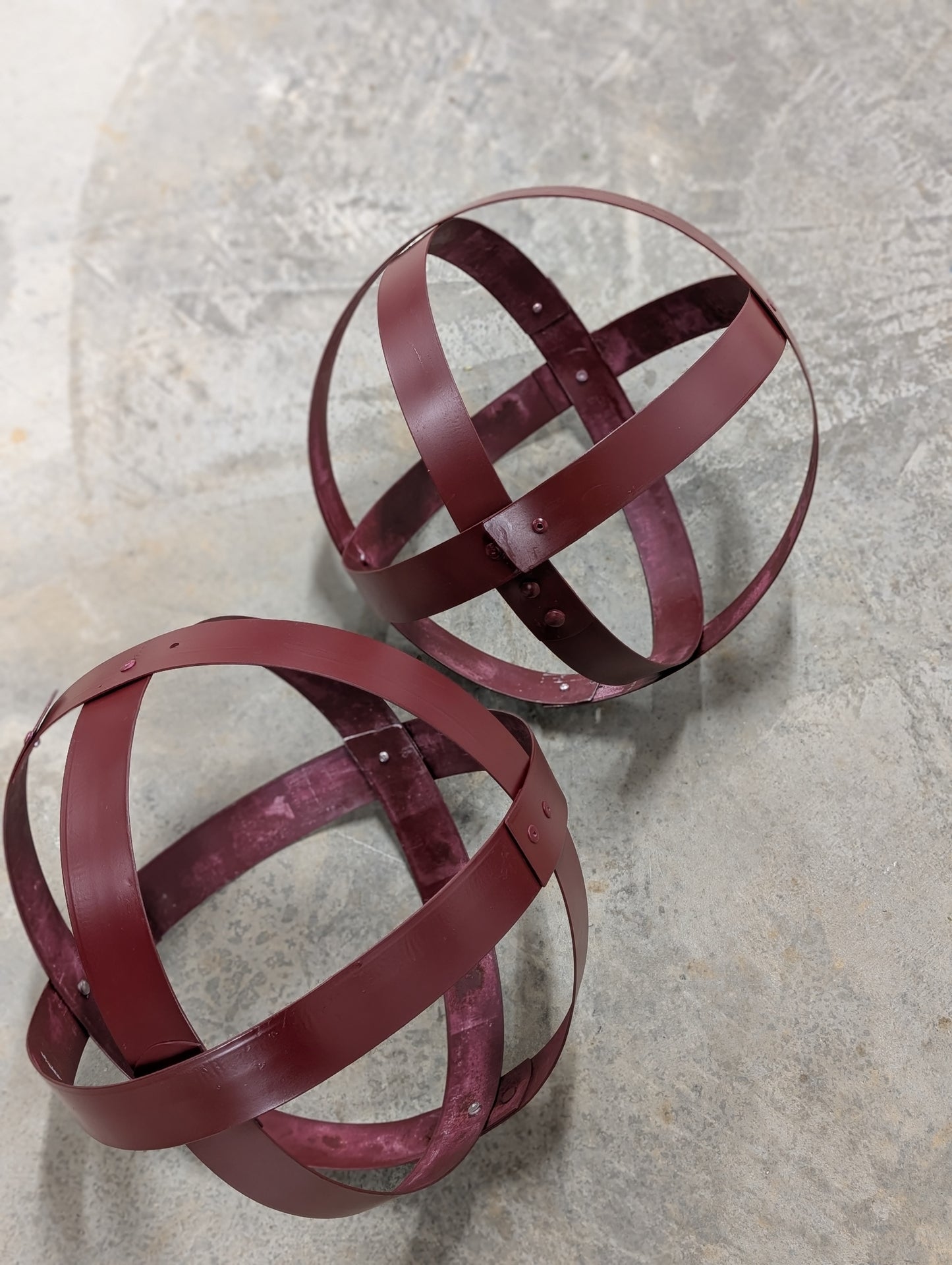 Whiskey Barrel Garden Spheres