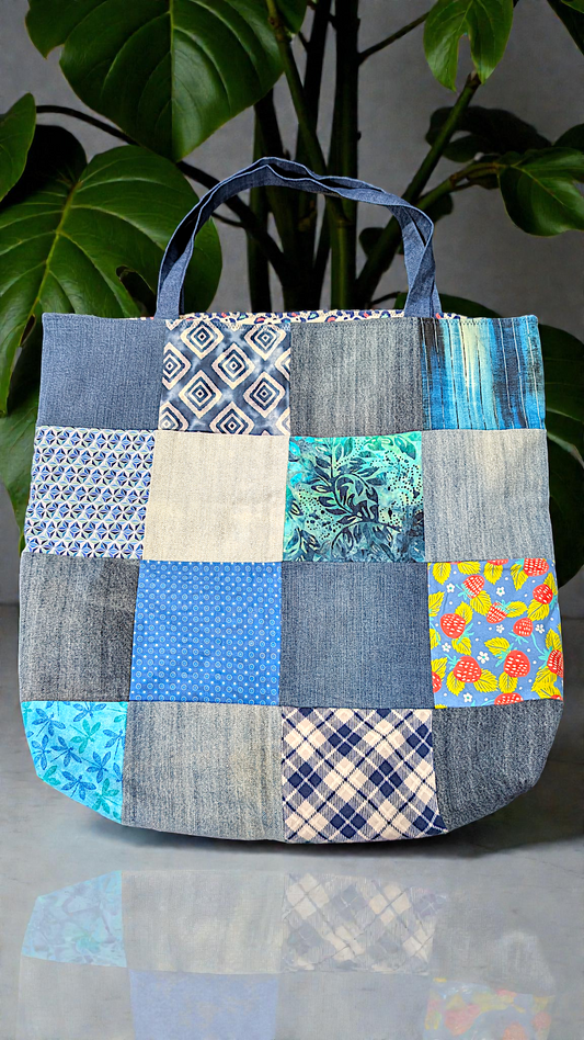 Denim & Blues XL Tote Bag