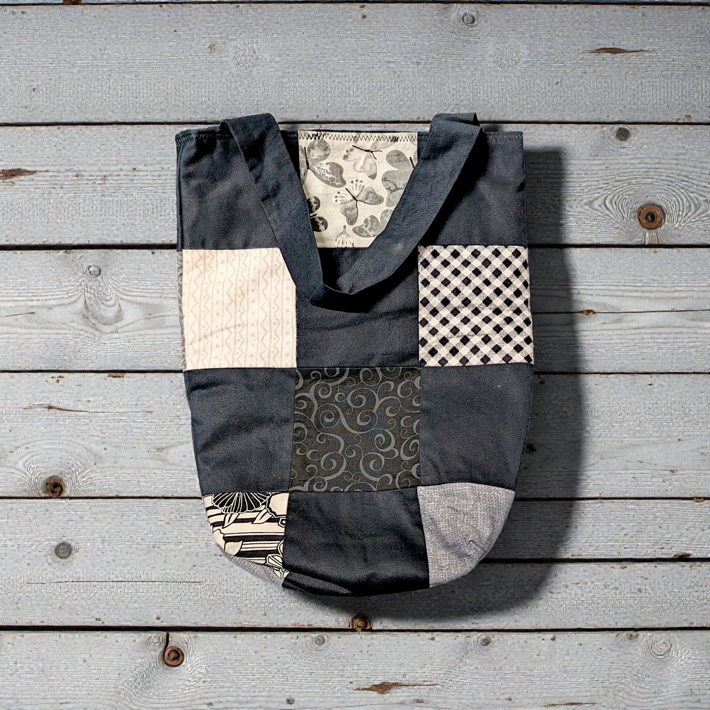 Classic Black and White Mini Tote