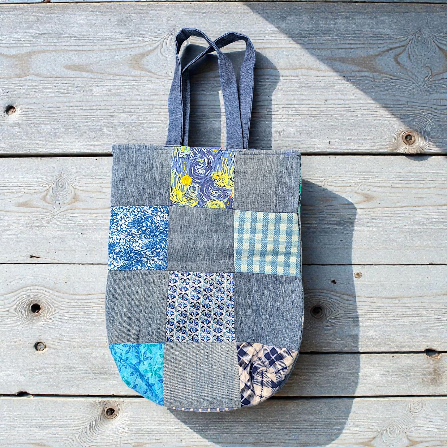 Shades of Blue Denim Mini