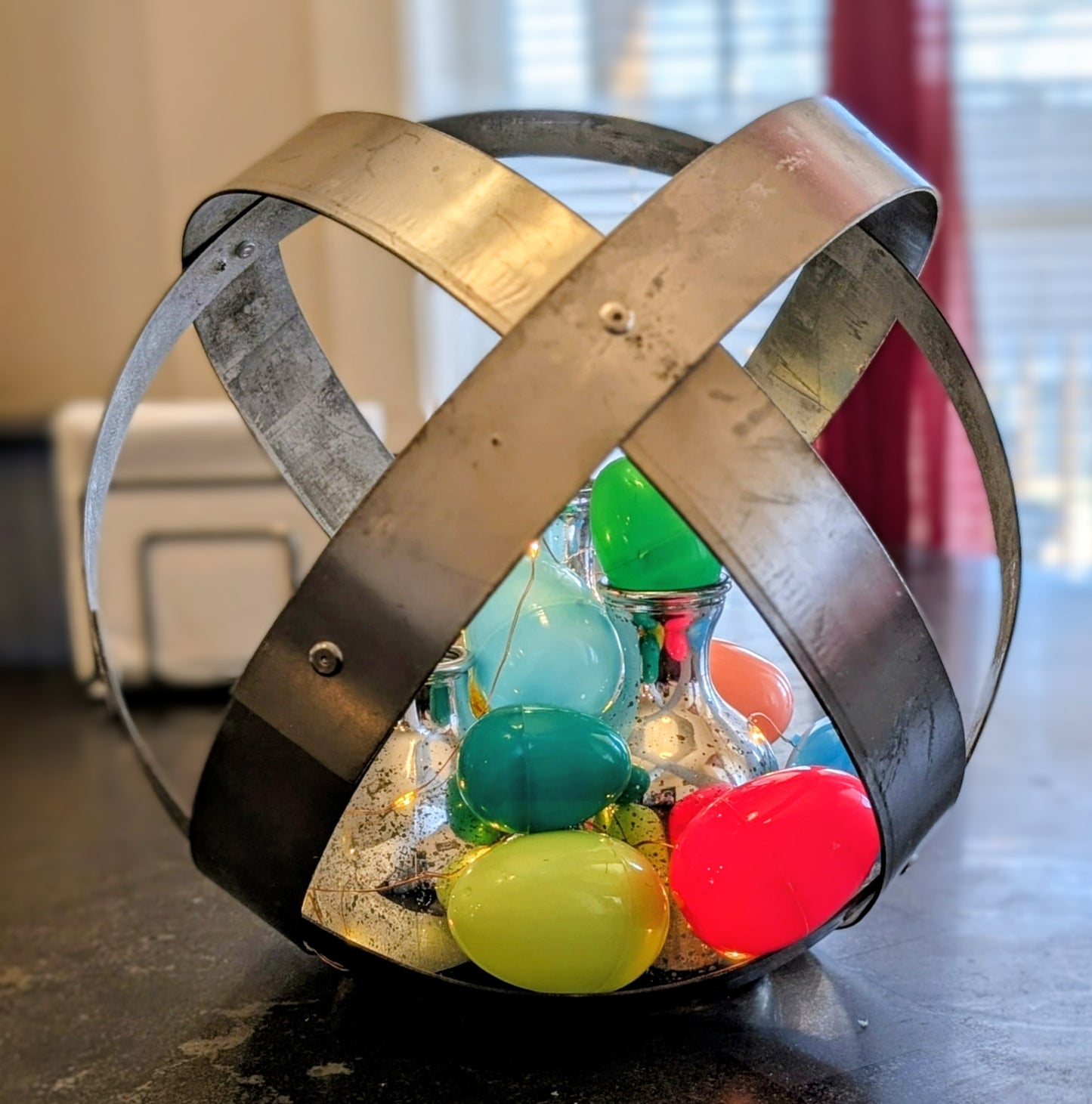 Whiskey Barrel Garden Spheres