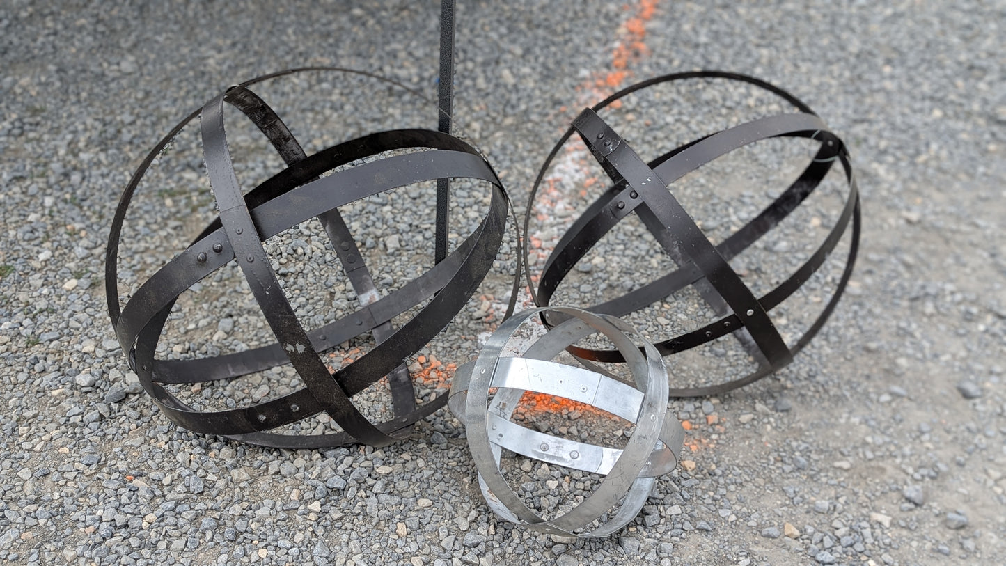 Whiskey Barrel Garden Spheres