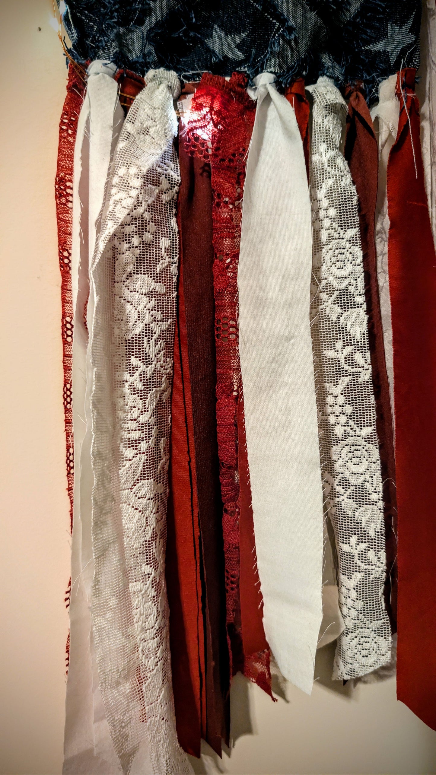 Ragged Glory Tattered Flag Decor