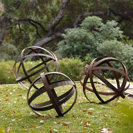 Whiskey Barrel Garden Spheres