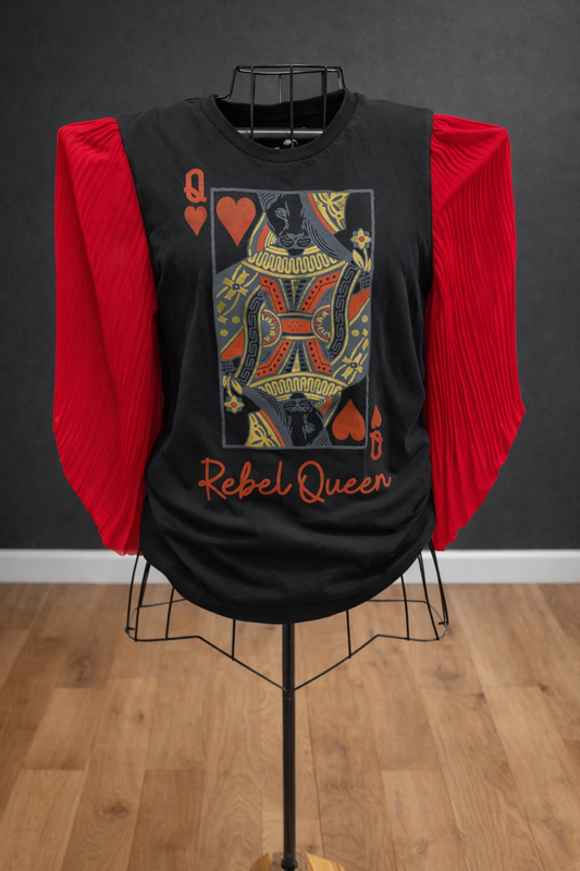 Rebel Queen flipped tee